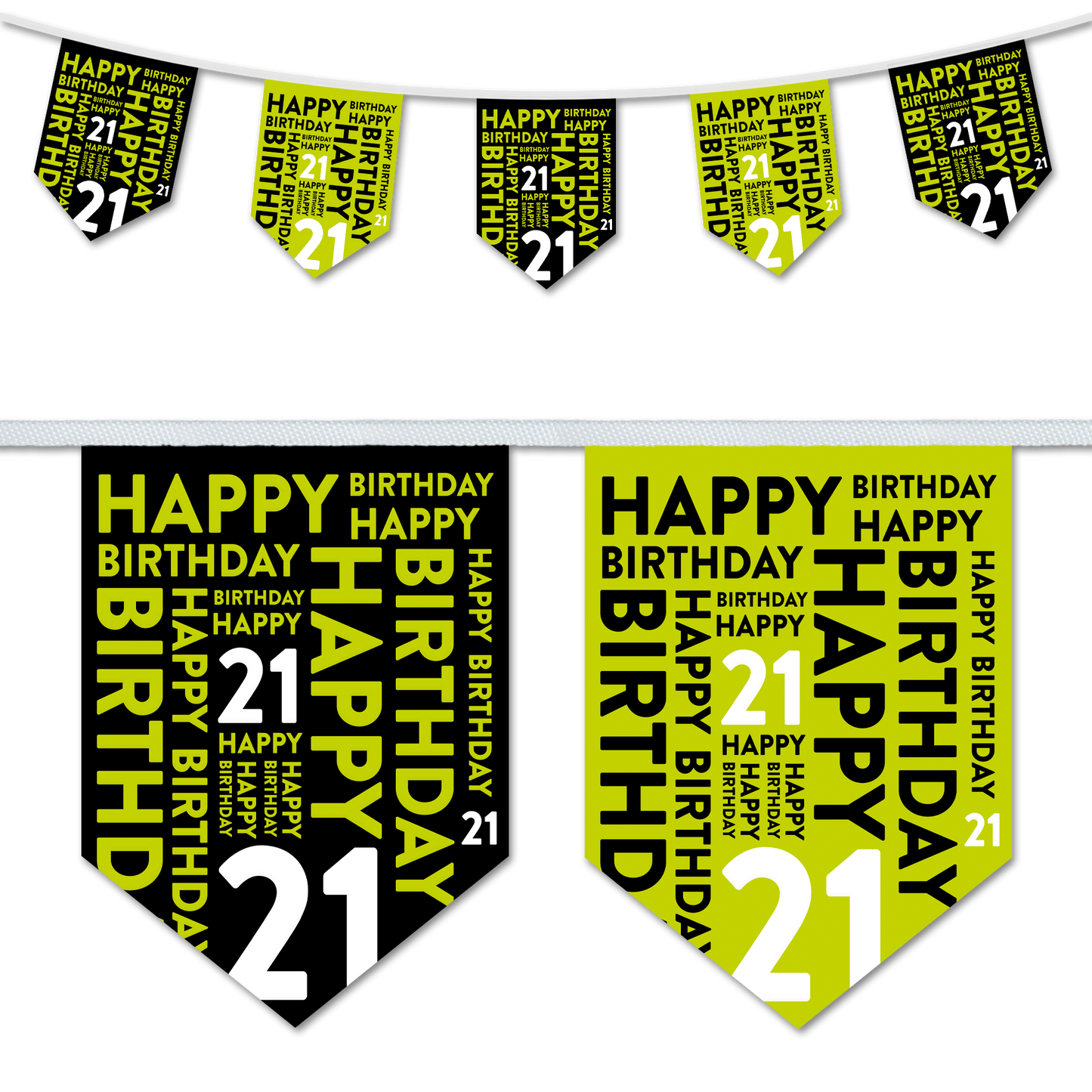 Birthday Party Bunting, Party Decorations