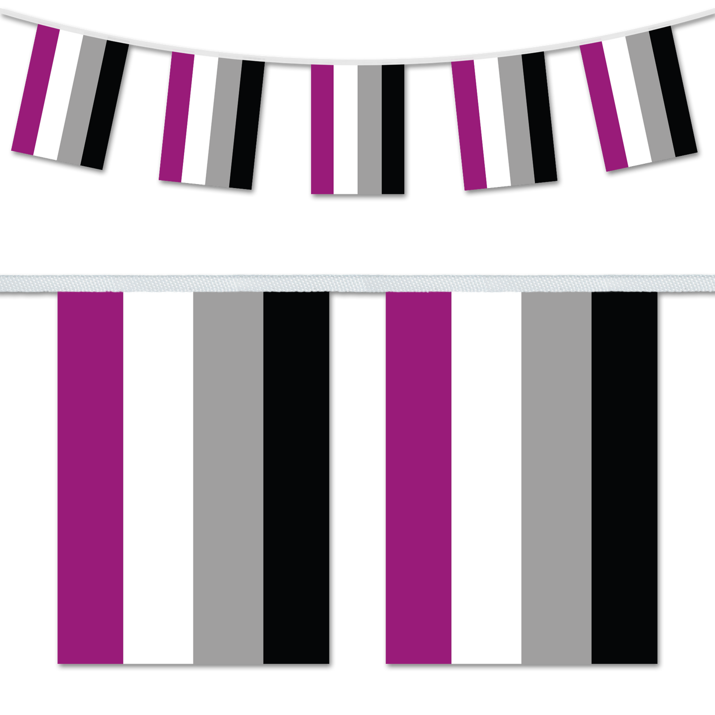 Asexual Pride A5 Bunting