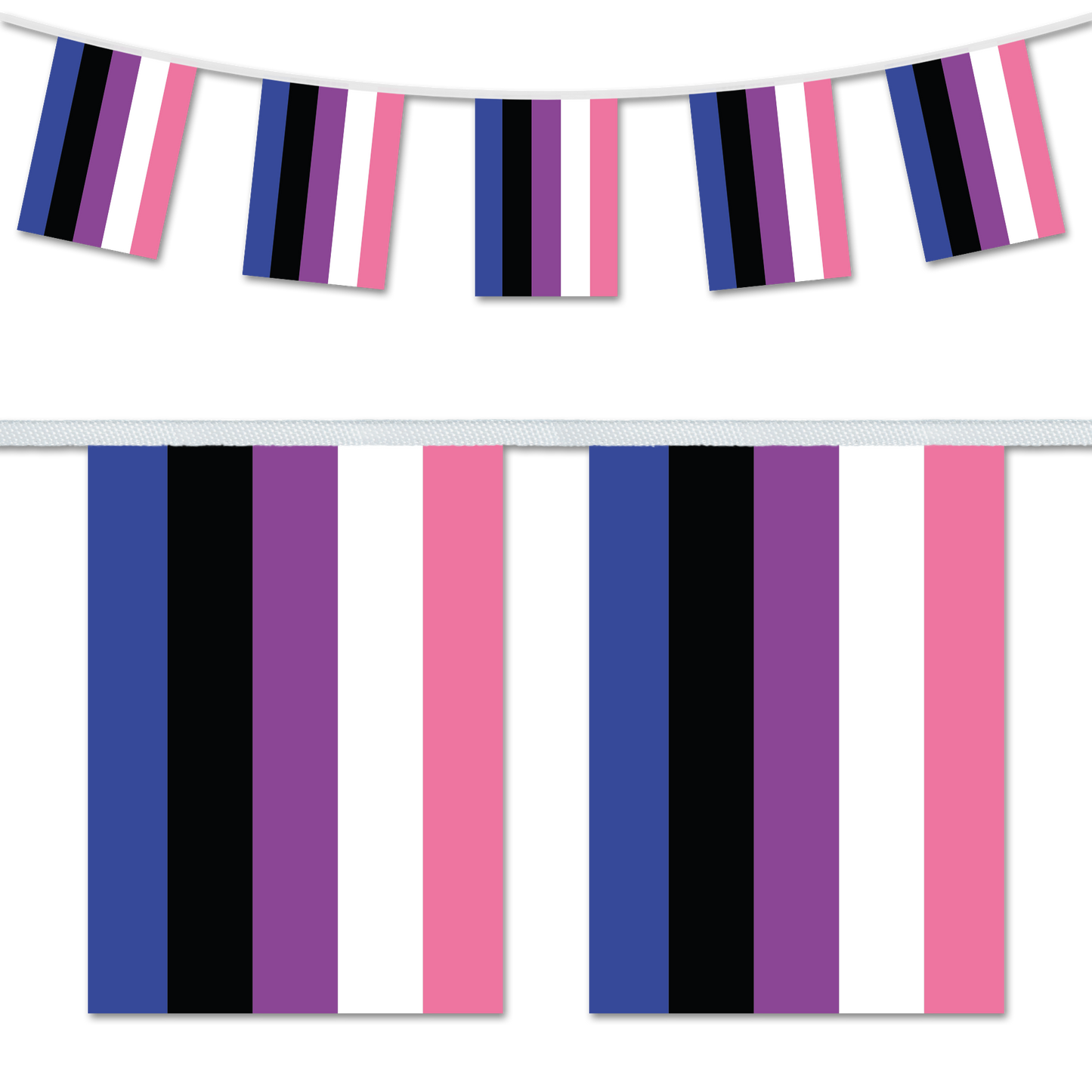 Genderfluid Pride A5 Bunting