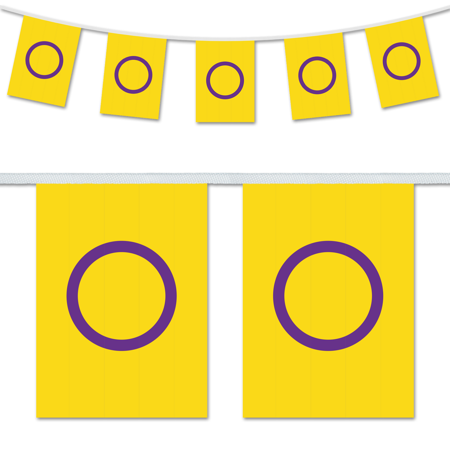 Intersex Pride A5 Bunting