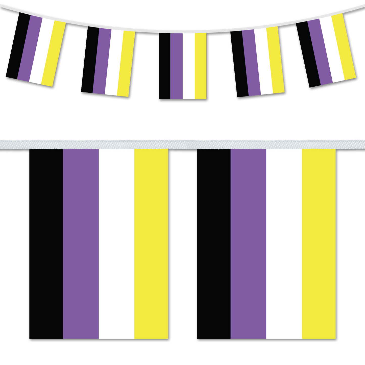 Nonbinary Pride A5 Bunting