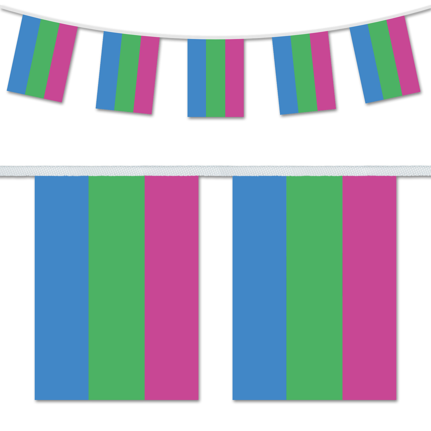 Polysexual Pride A5 Bunting