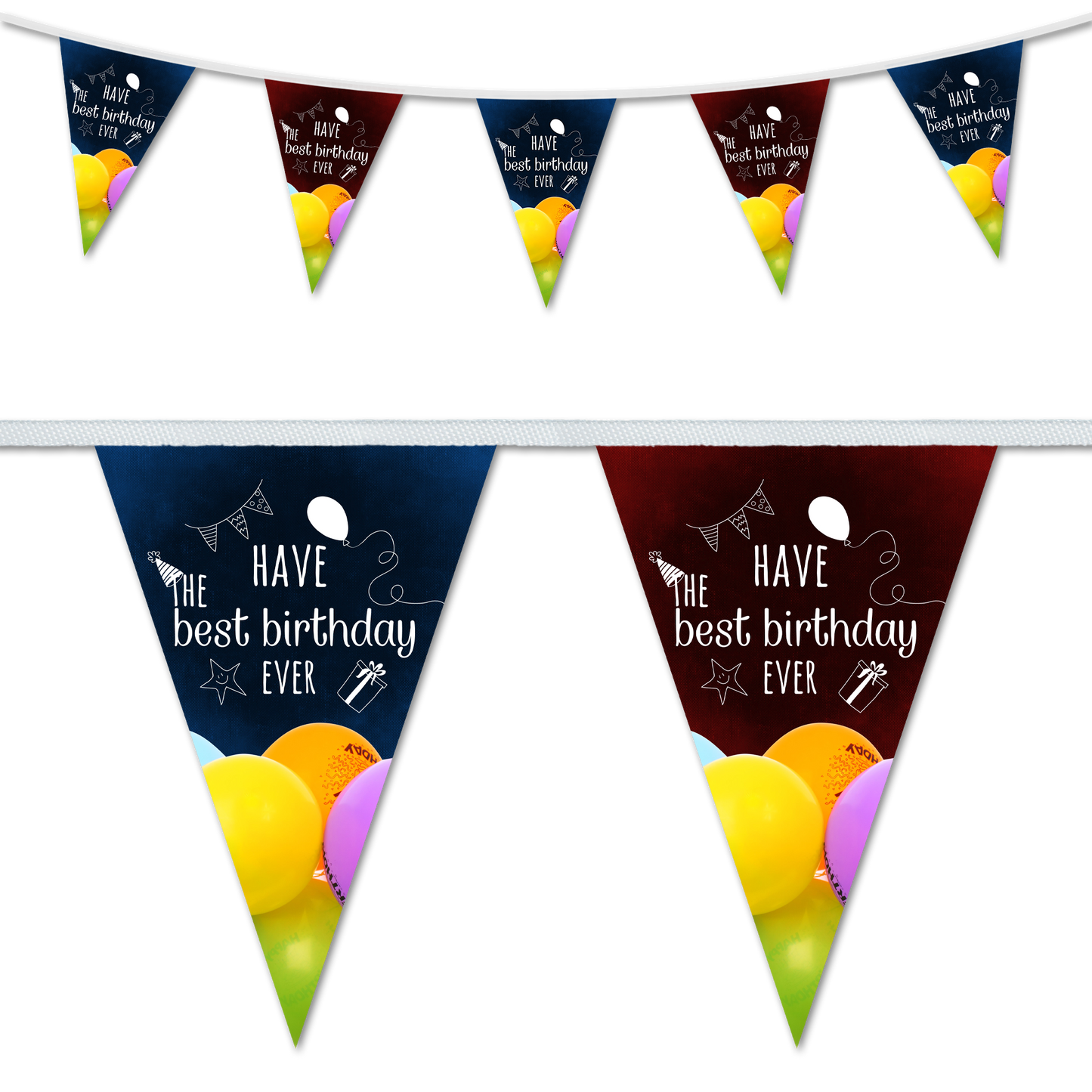 Birthday Party Bunting, Party Decorations