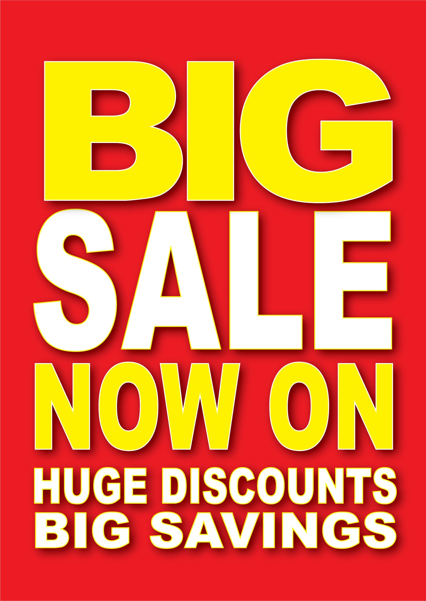 Big Sale Now On A3 Poster