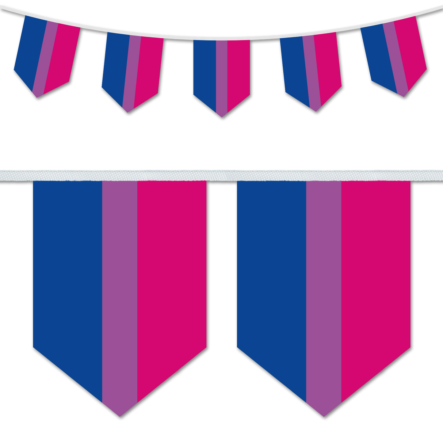 Bisexual Pride A5 Chevron Bunting