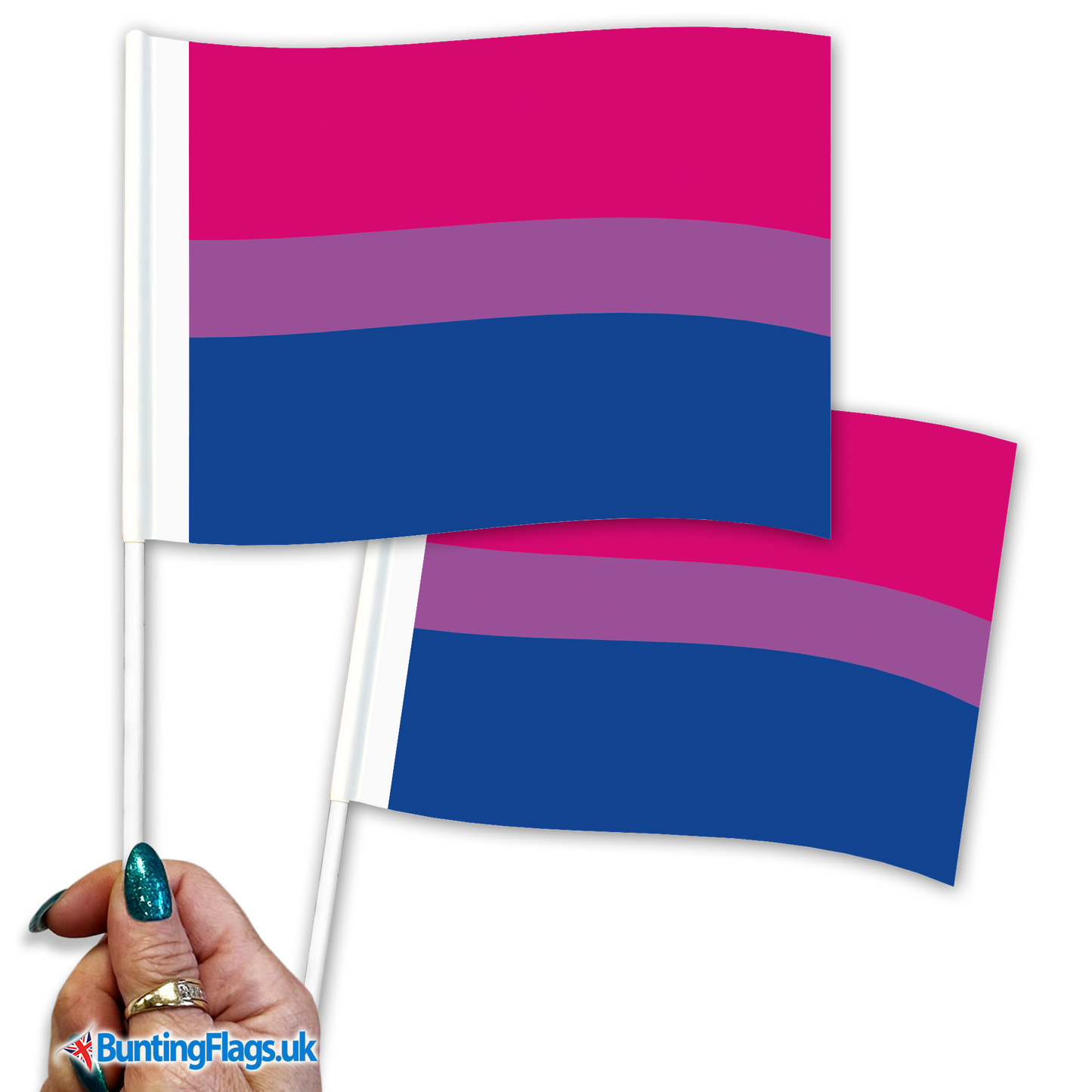 Bisexual Pride Hand Waving Flag Pack