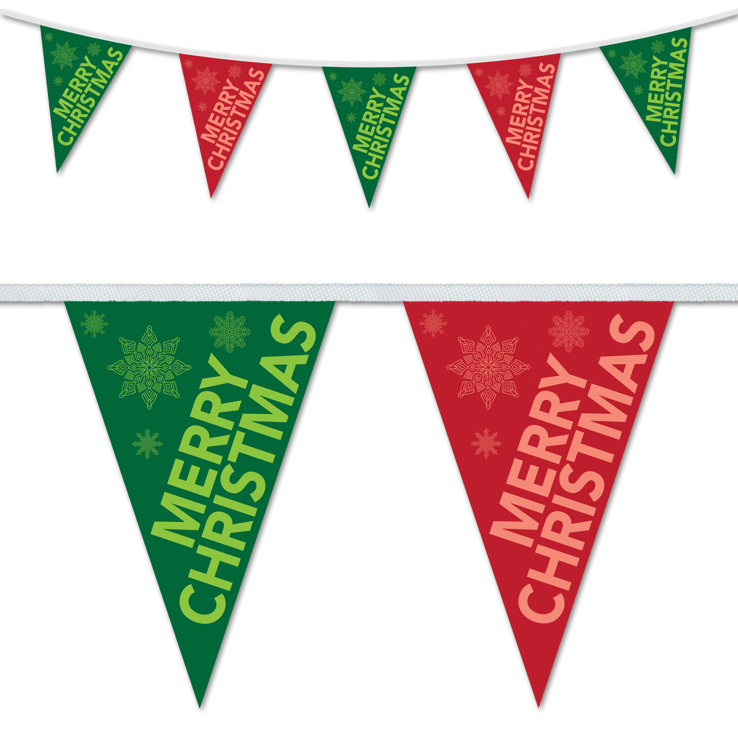 Christmas Festive Red & Green Bunting