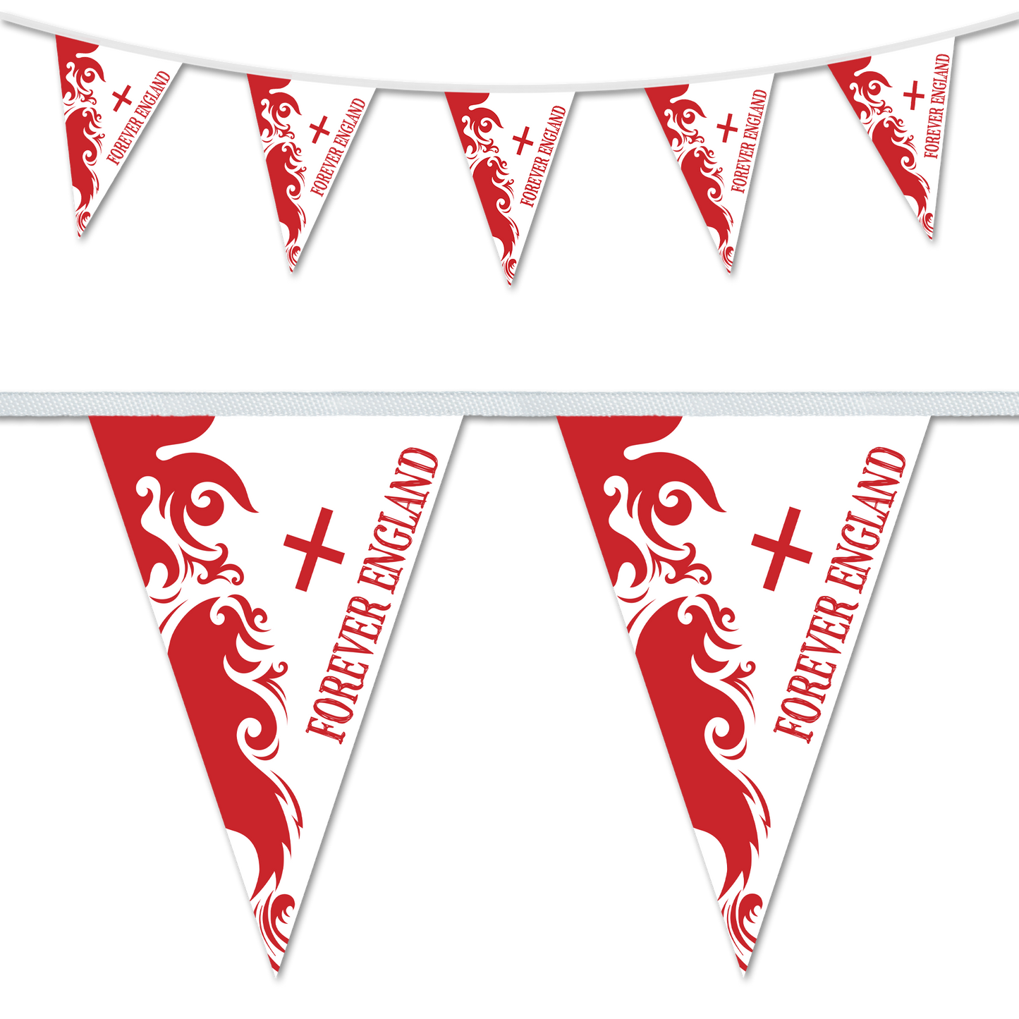 Forever England bunting ideal for sporting events and parties