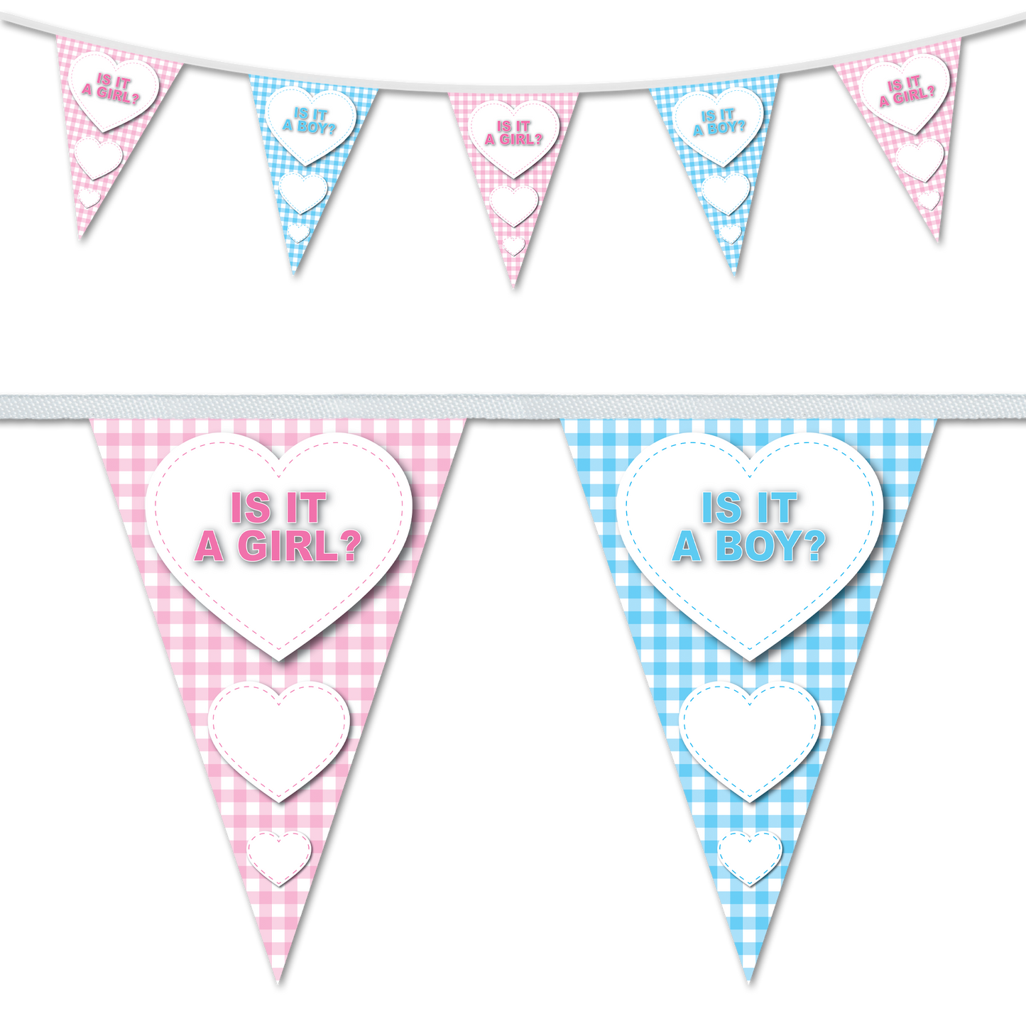 Gender Reveal - Plaid Design