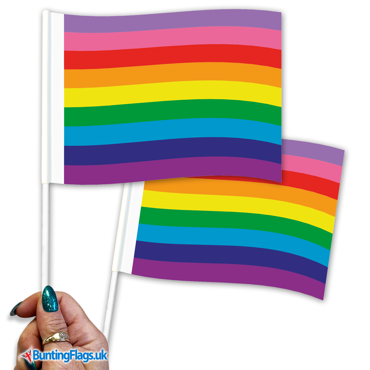 Gilbert Baker Pride Hand Waving Flag