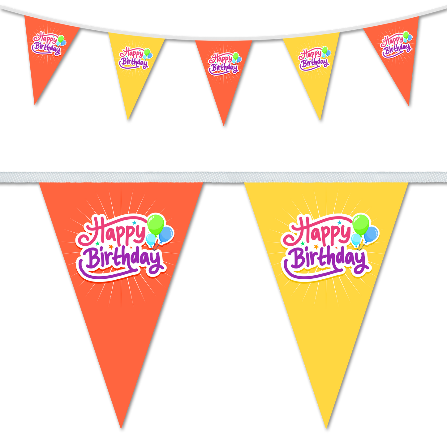 Birthday Party Bunting, Party Decorations