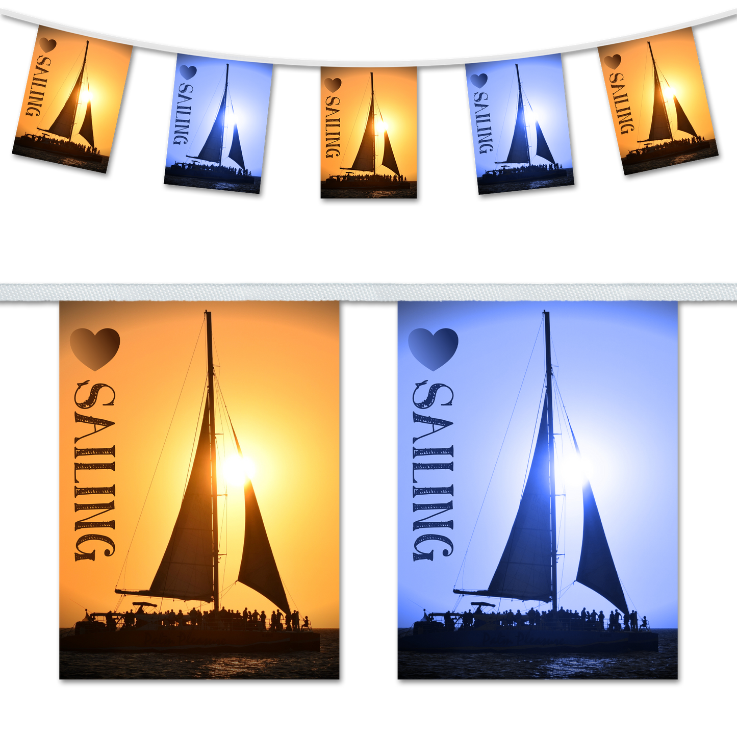 Love sailing themed bunting for all the sail boat lovers out there
