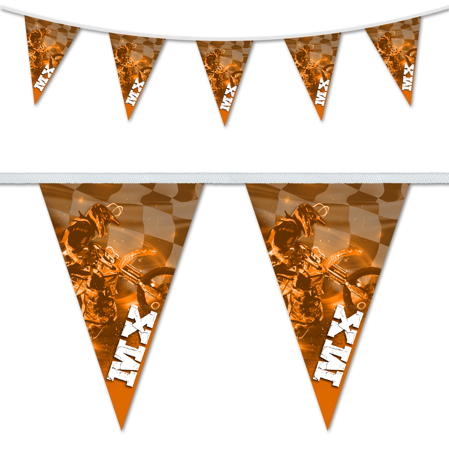 MX Orange Triangular Bunting