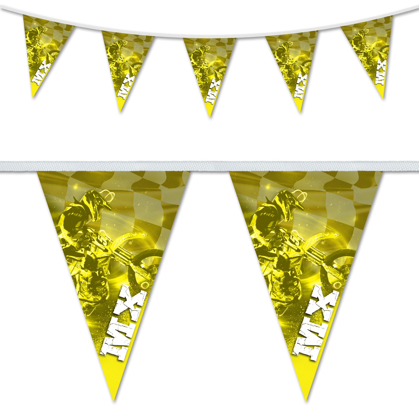 MX Yellow Triangular Bunting