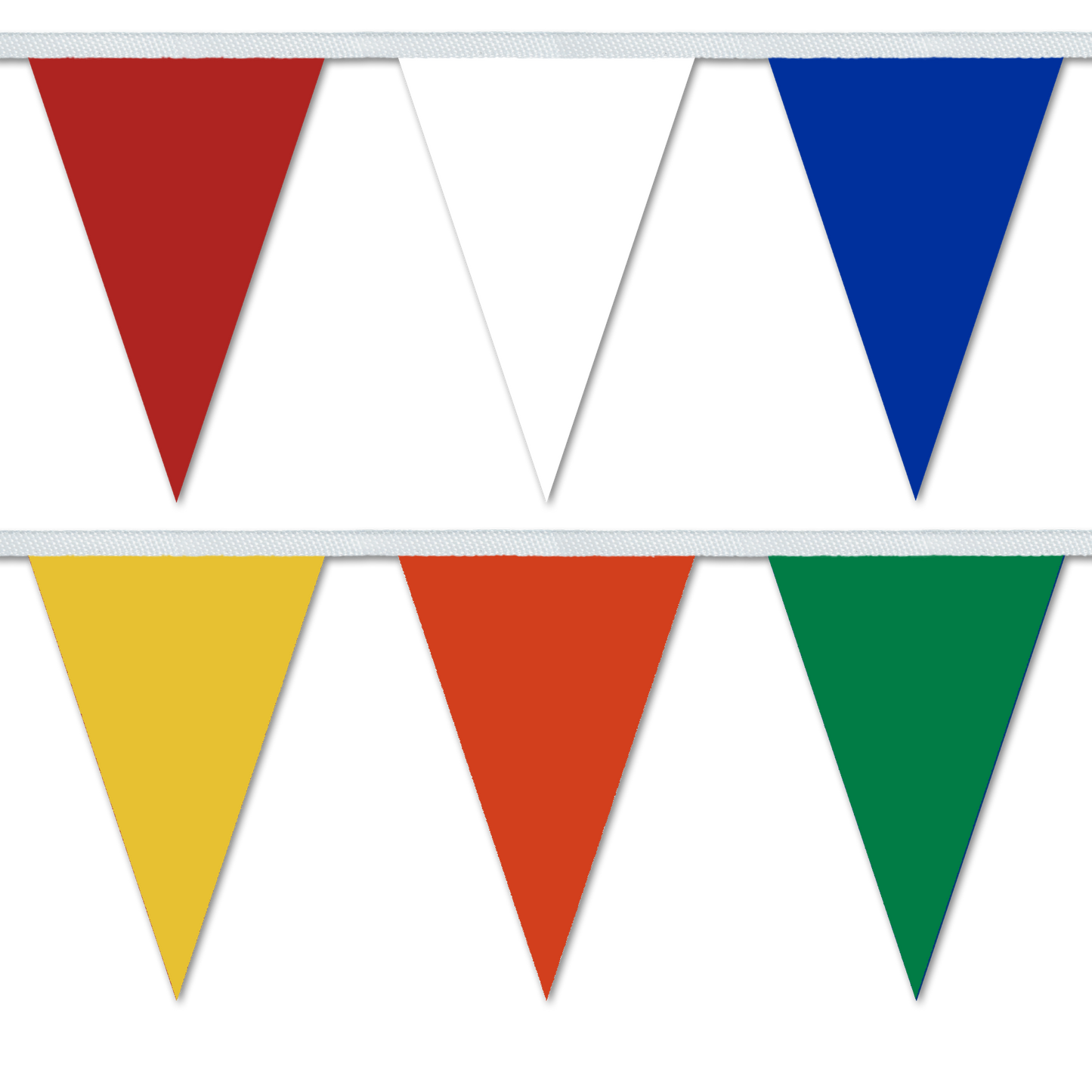 Multicoloured PVC bunting ideal for village fetes, parties and outdoor events