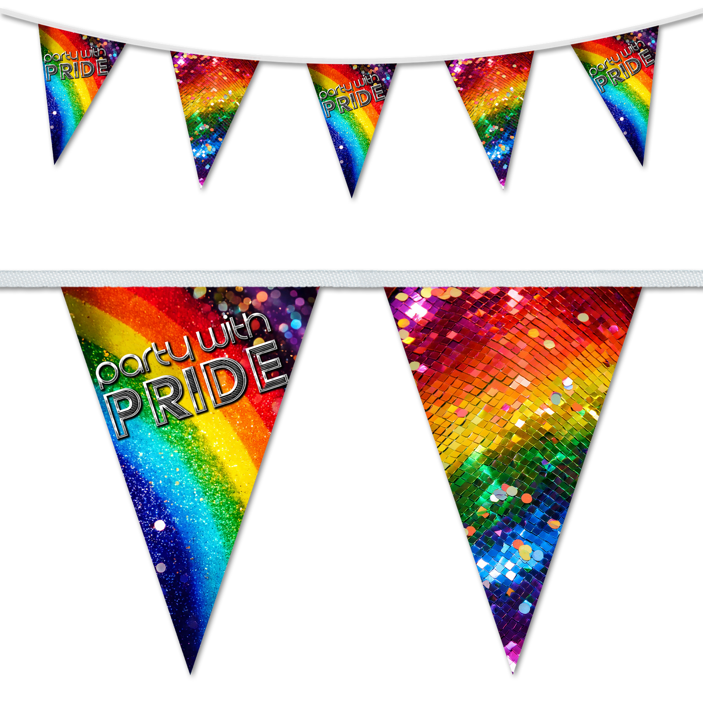 Pride decorative party and event bunting