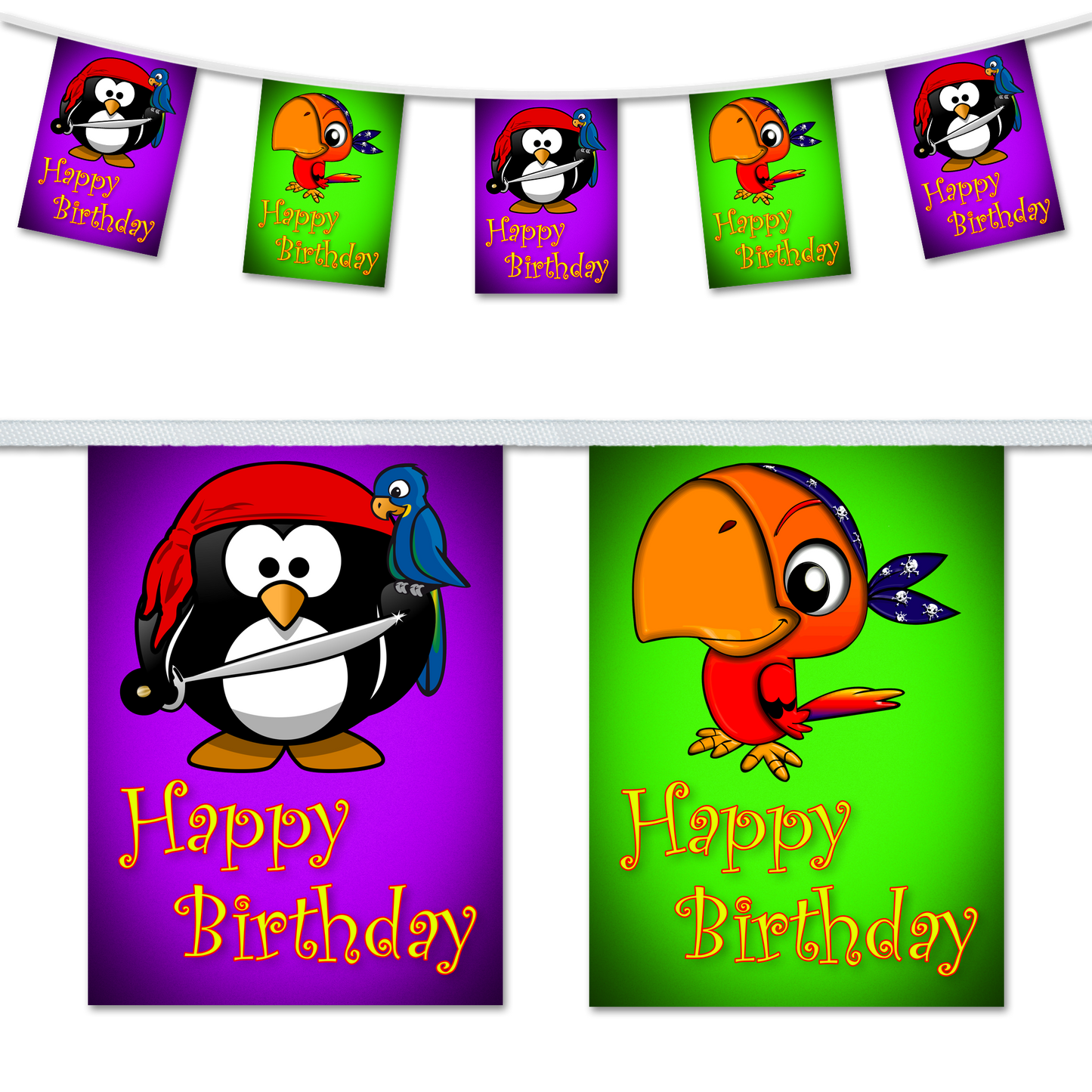 Childrens Birthday Party Bunting, Party Decorations