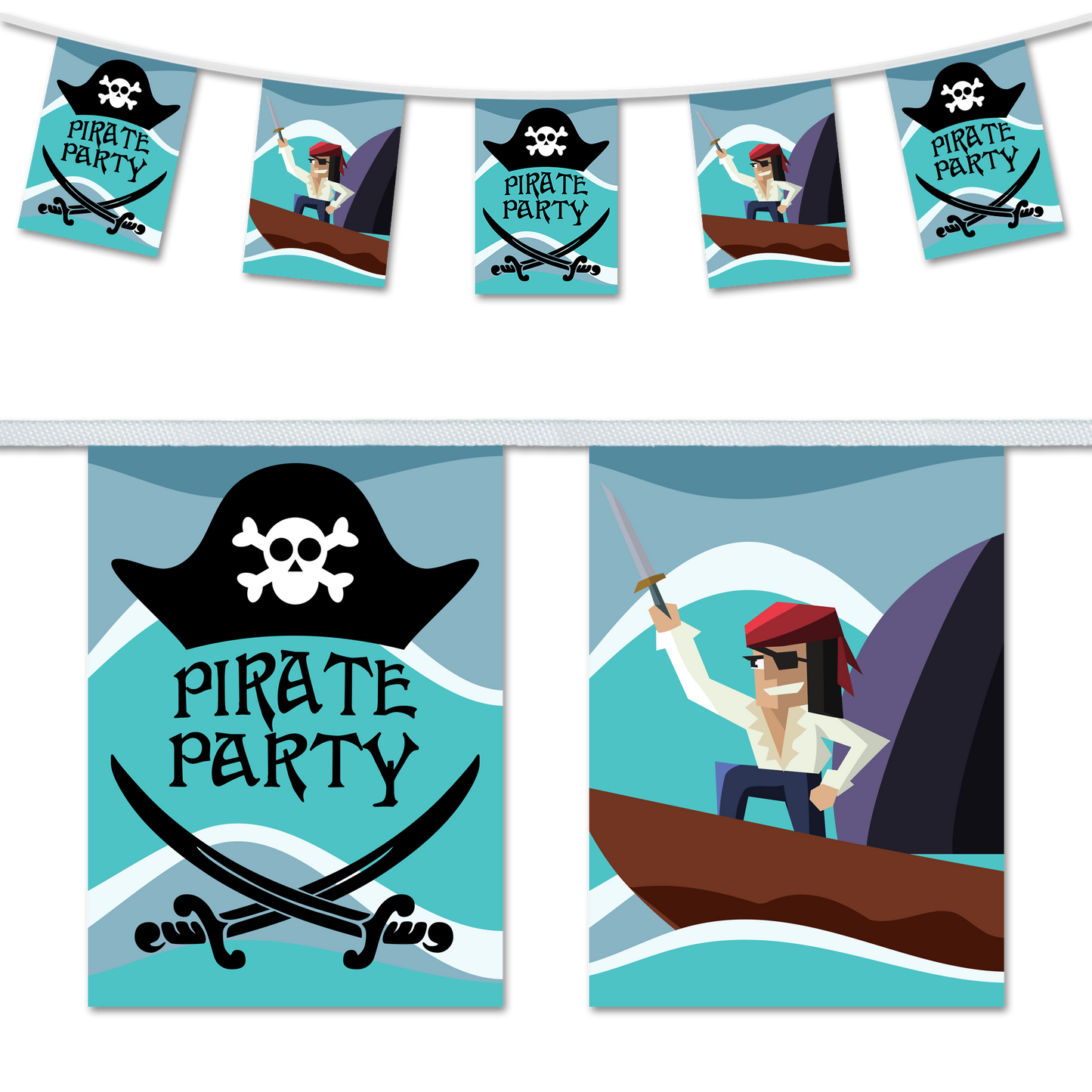 Childrens Birthday Party Bunting, Party Decorations