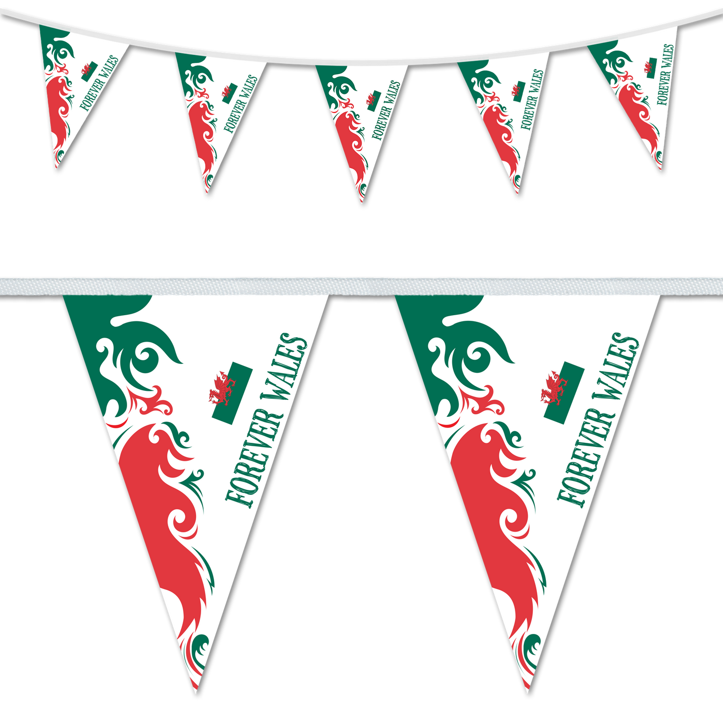 Forever Wales bunting ideal for sporting events and parties