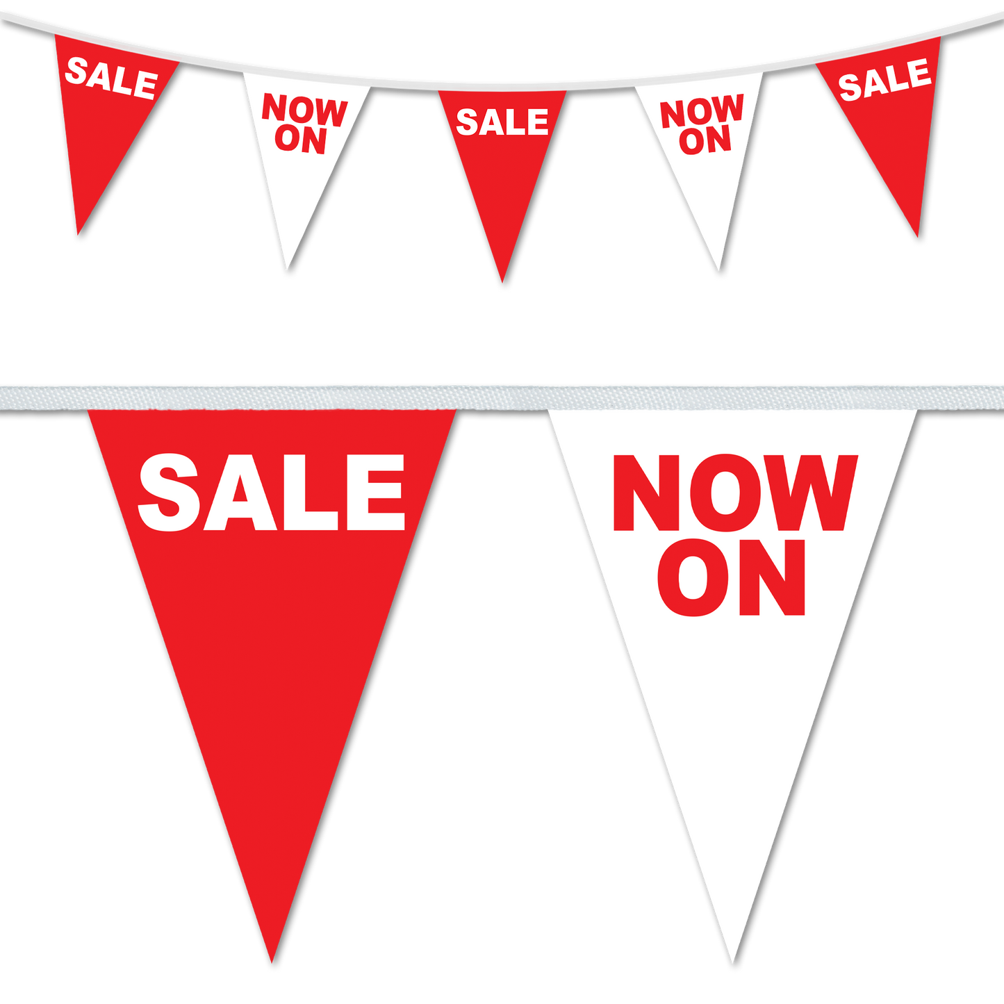 Sale Now On Red & White Bunting