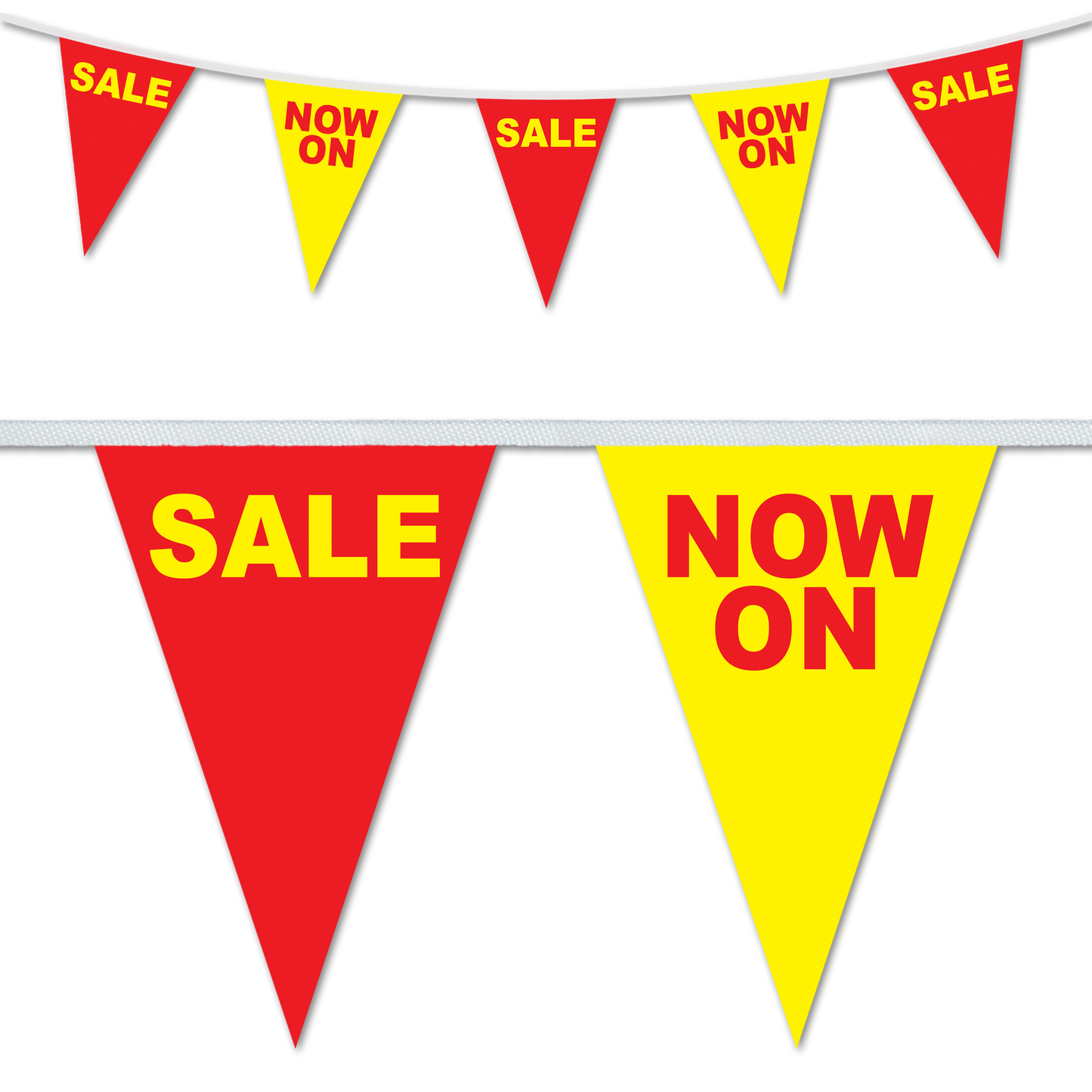 Sale Now On Red & Yellow Bunting
