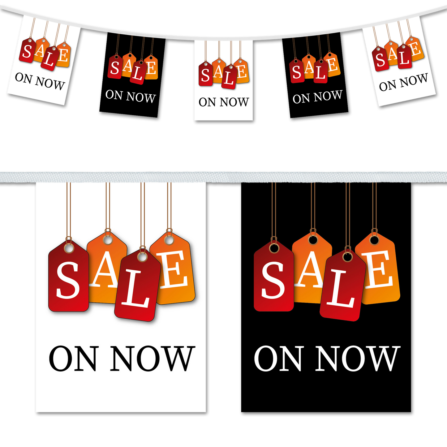 Sale on Now Label Design A5 Bunting