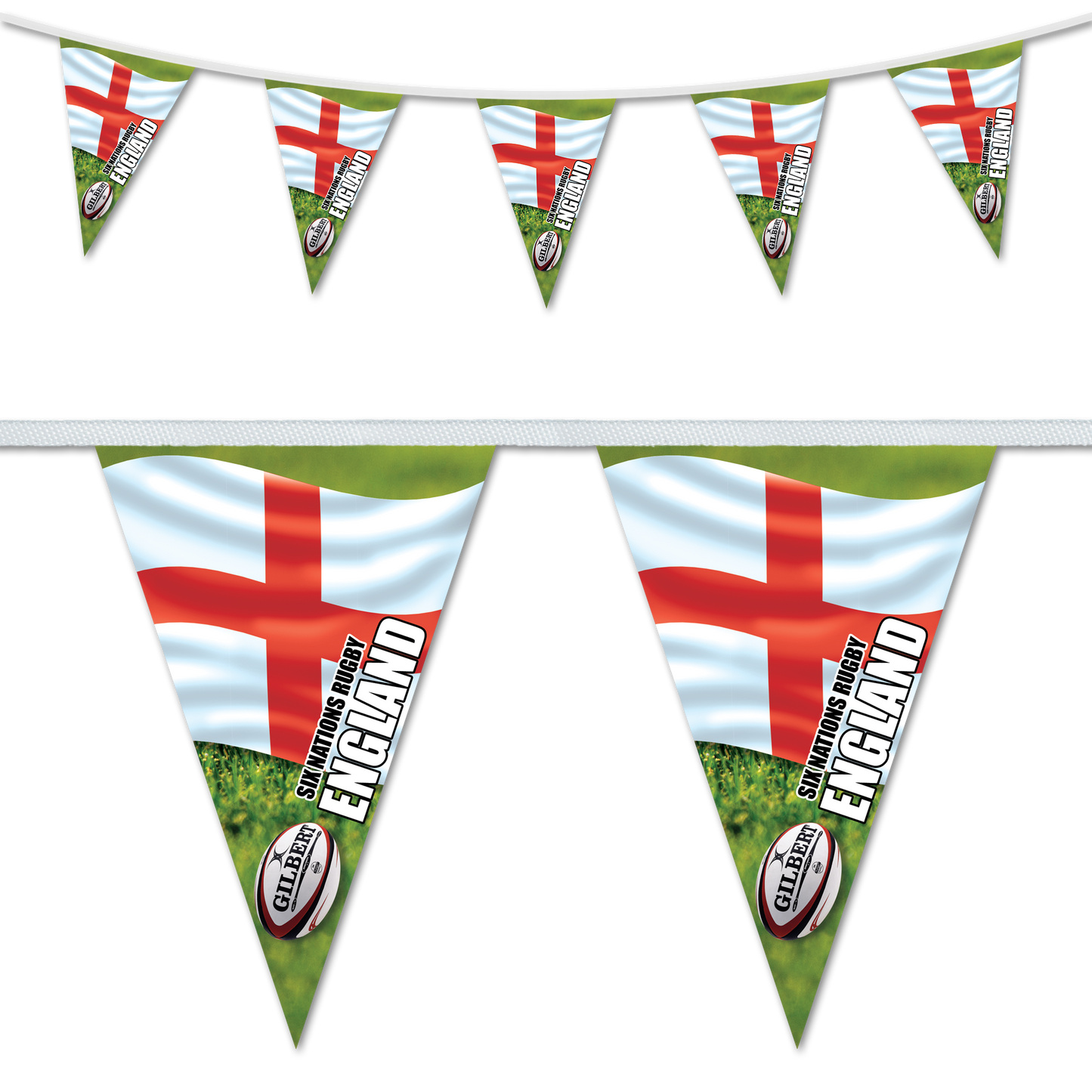 England Six Nations Rugby Triangular Bunting
