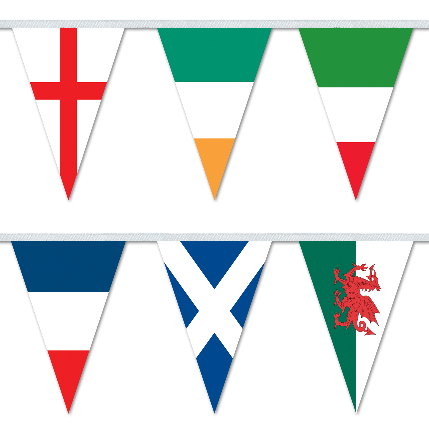 Six Nations Rugby National Flag Bunting