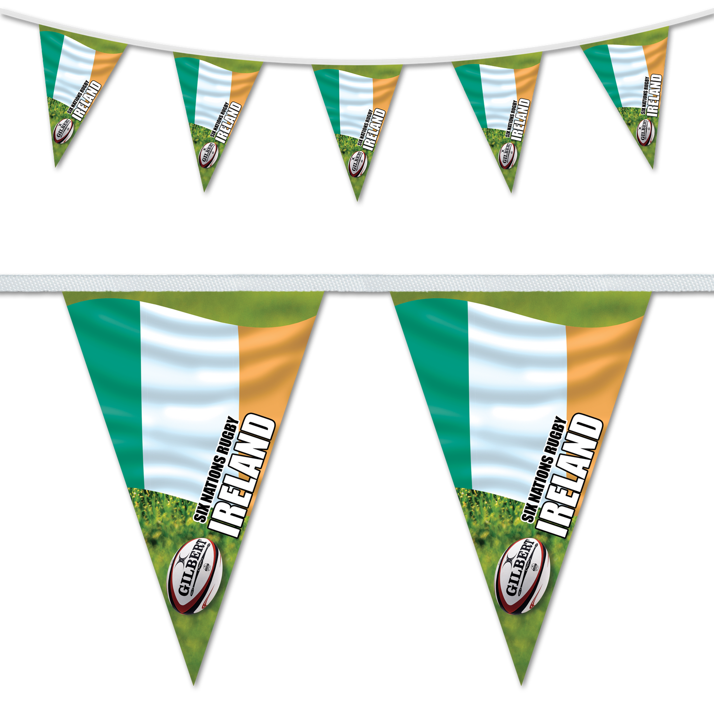 Ireland Six Nations Rugby Triangular Bunting