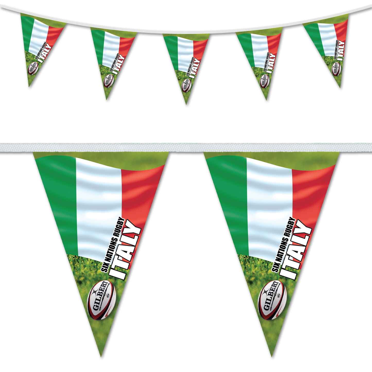 Italy Six Nations Rugby Triangular Bunting