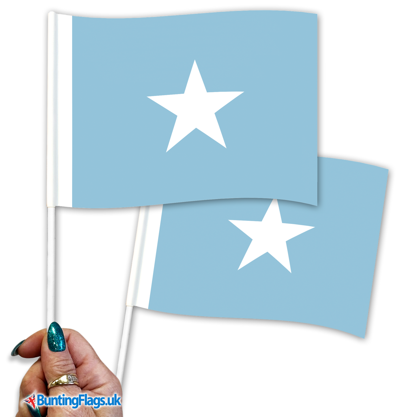 Somalia hand waving flags