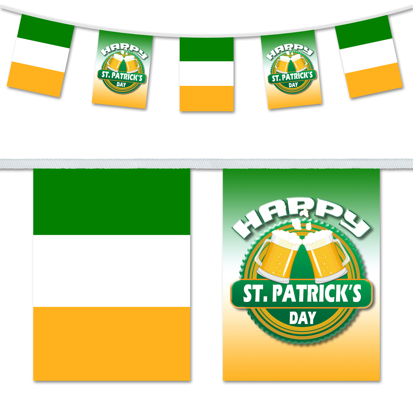 St Patricks Day - Cheers & Ireland Flag