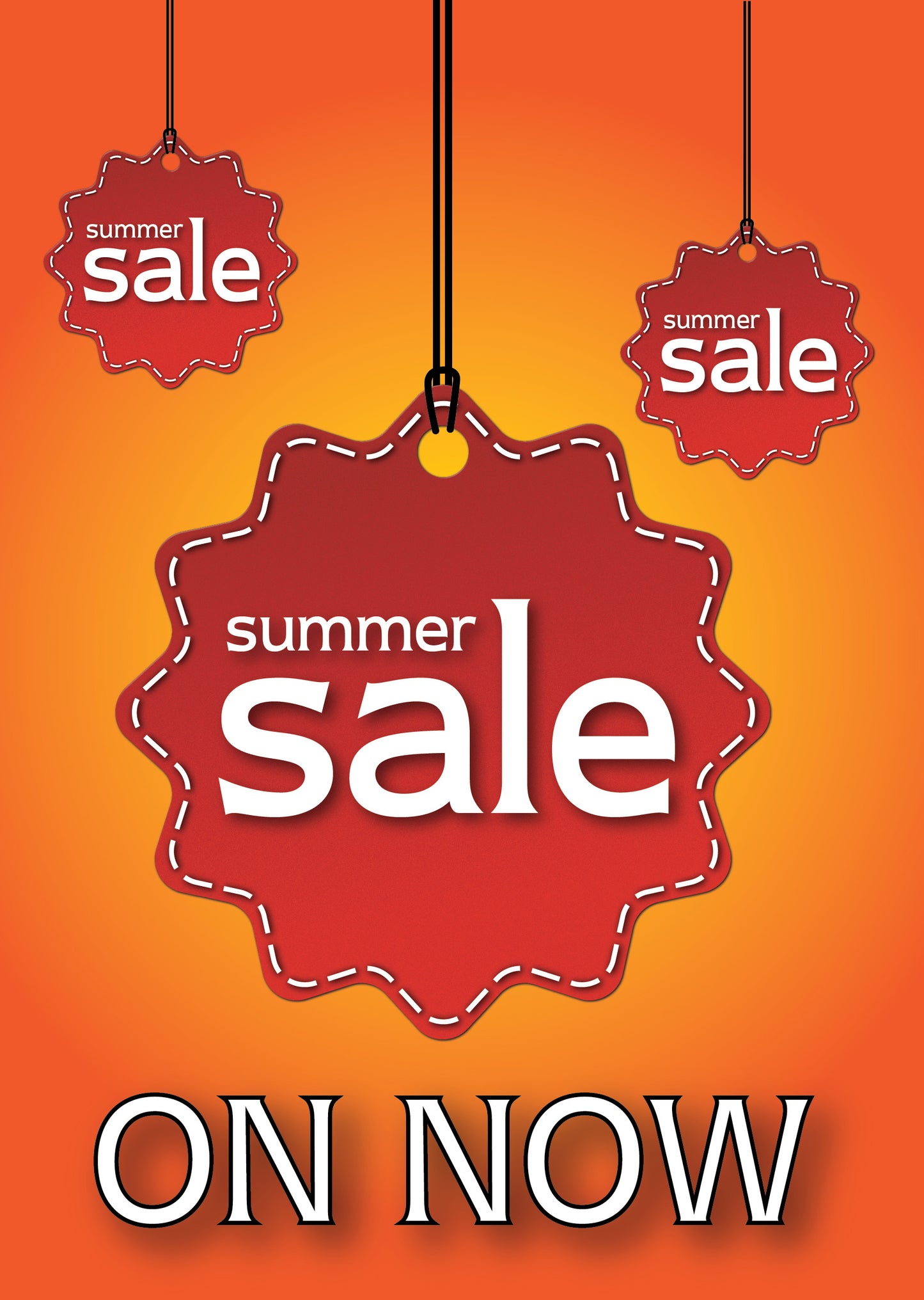 Summer Sale Label Design A3 Poster