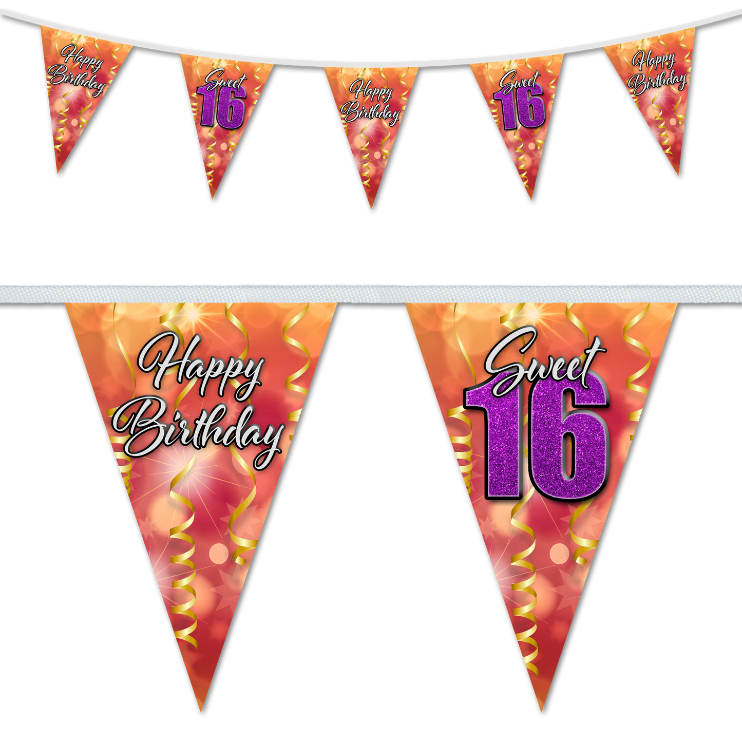 Birthday Party Bunting, Party Decorations