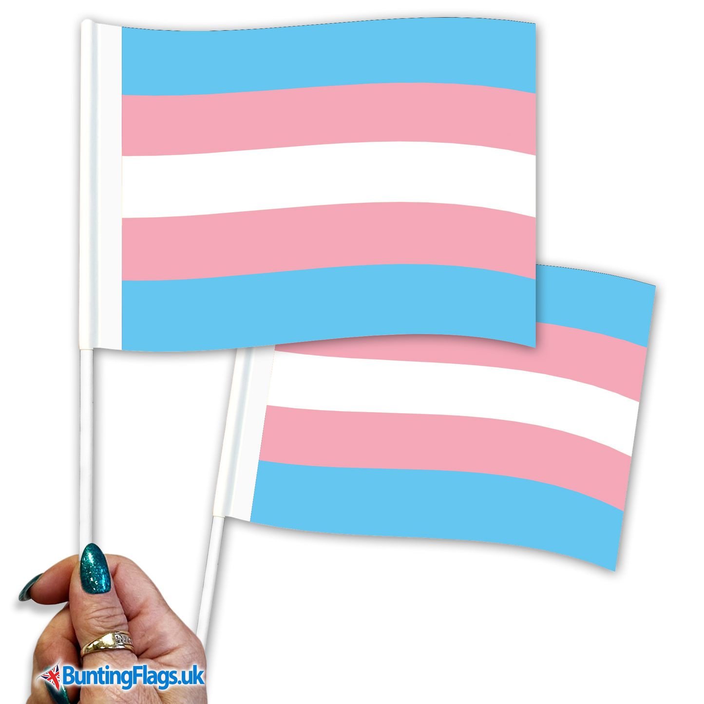 Transgender Pride Hand Waving Flag Pack