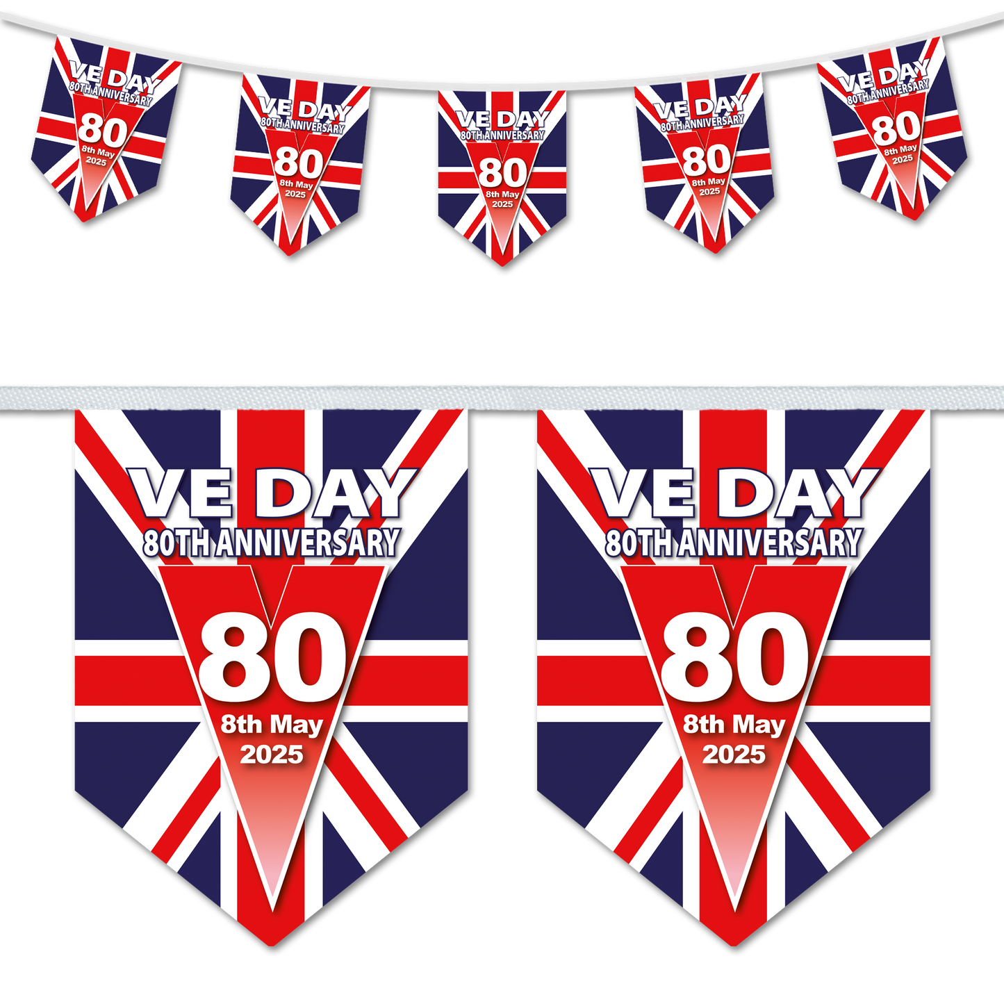VE Day 80th Anniversary - V Design