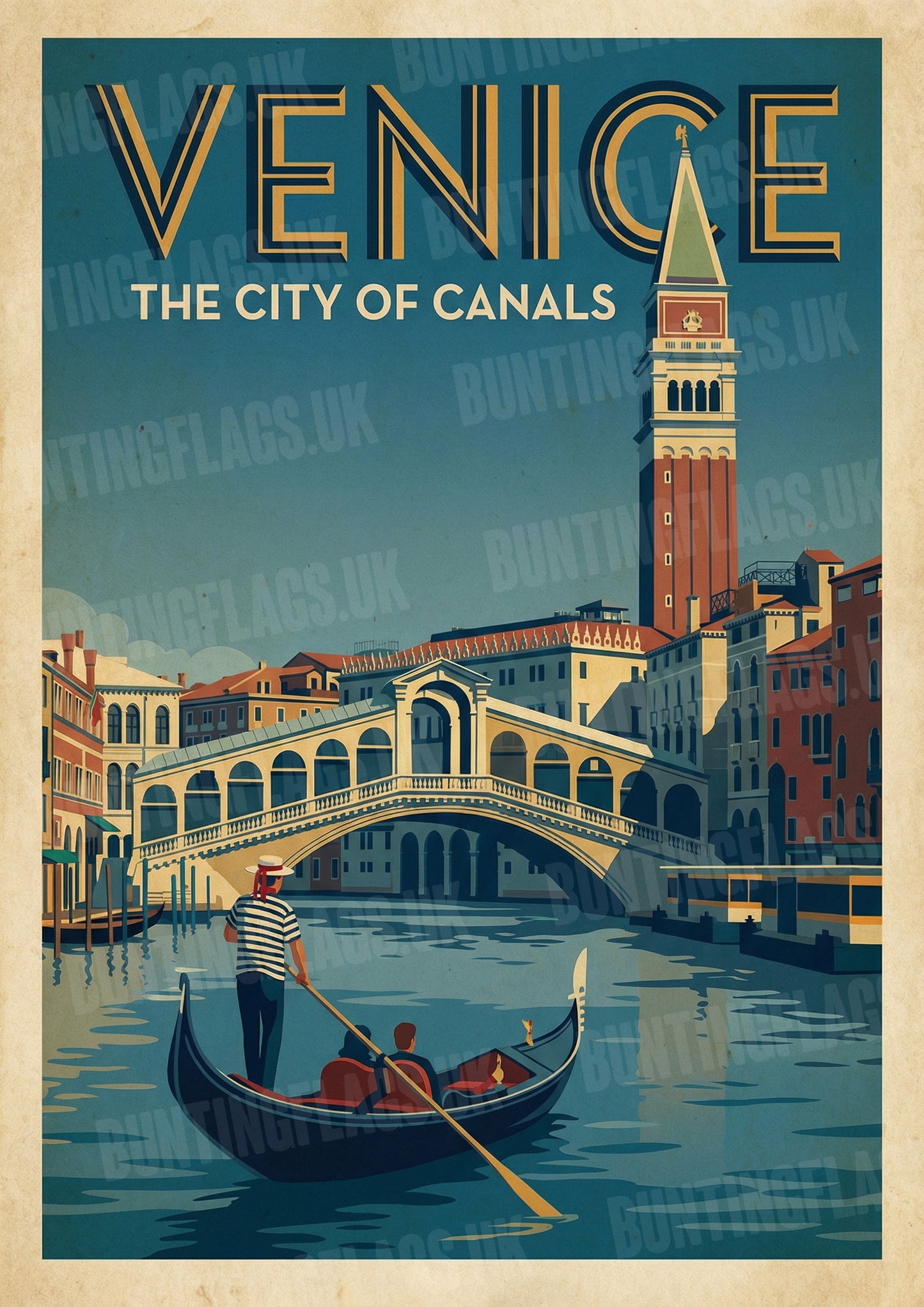 Venice: The City of Canals – Vintage Travel Poster