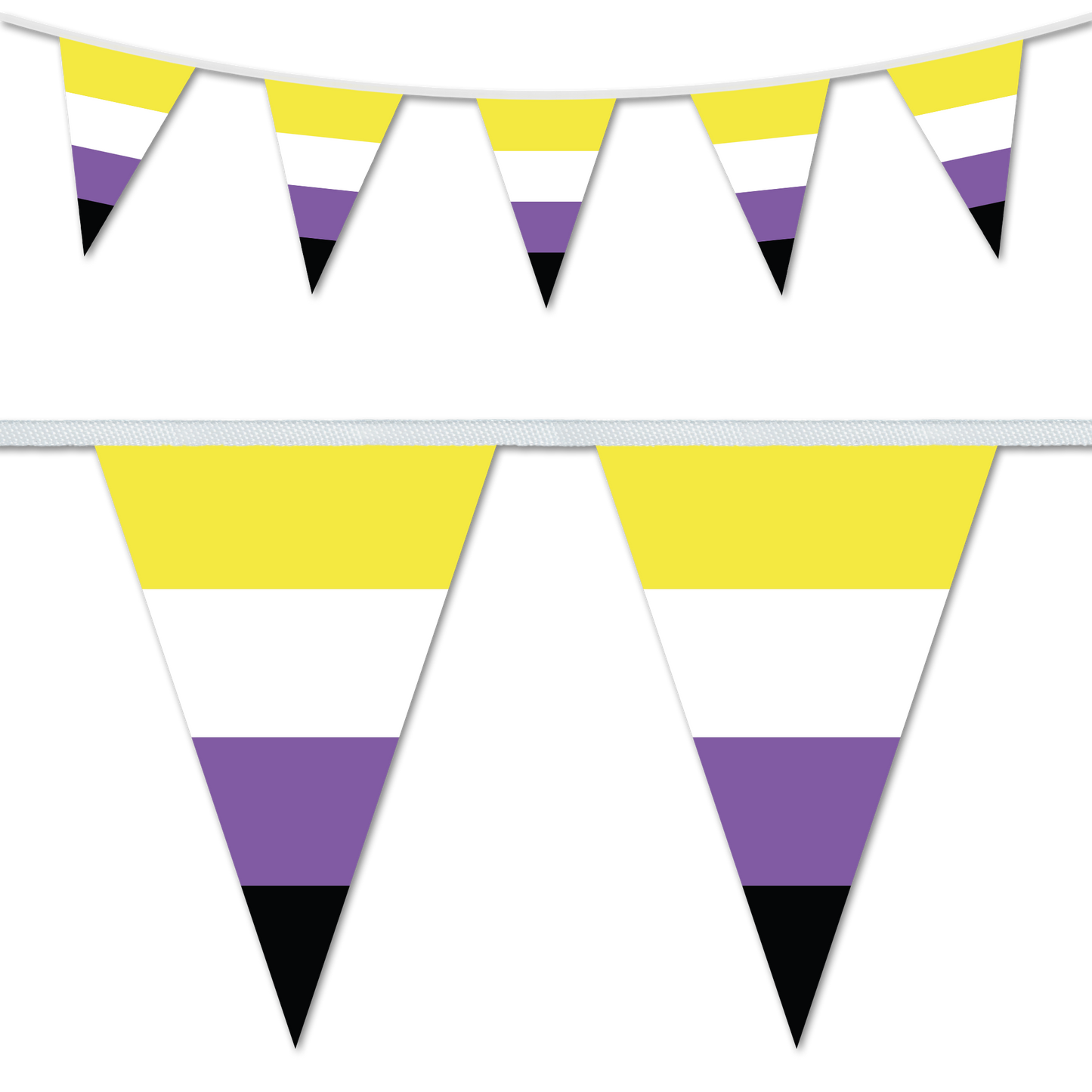 Nonbinary Pride Triangular Bunting