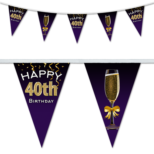 Birthday Party Bunting, Party Decorations