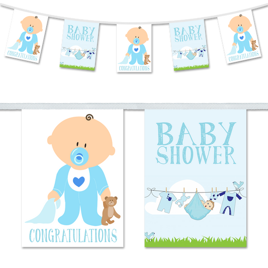 Baby Shower Boy Baby & Clothes Design