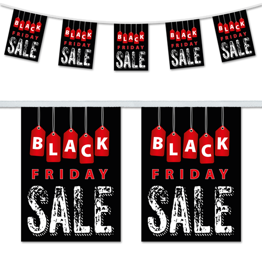 Black Friday Sale Label Design Bunting