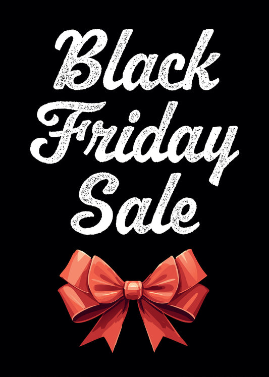 Black Friday Sale Poster Bow Design