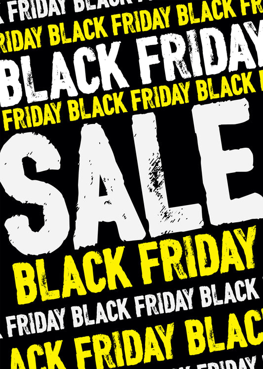 Black Friday Sale Poster Text Design