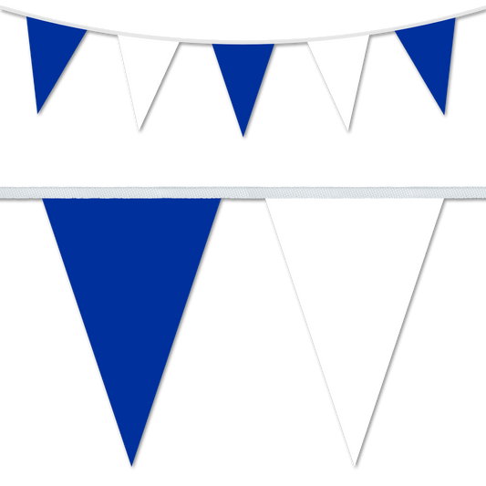 PU Coated Nylon Bunting Blue & White