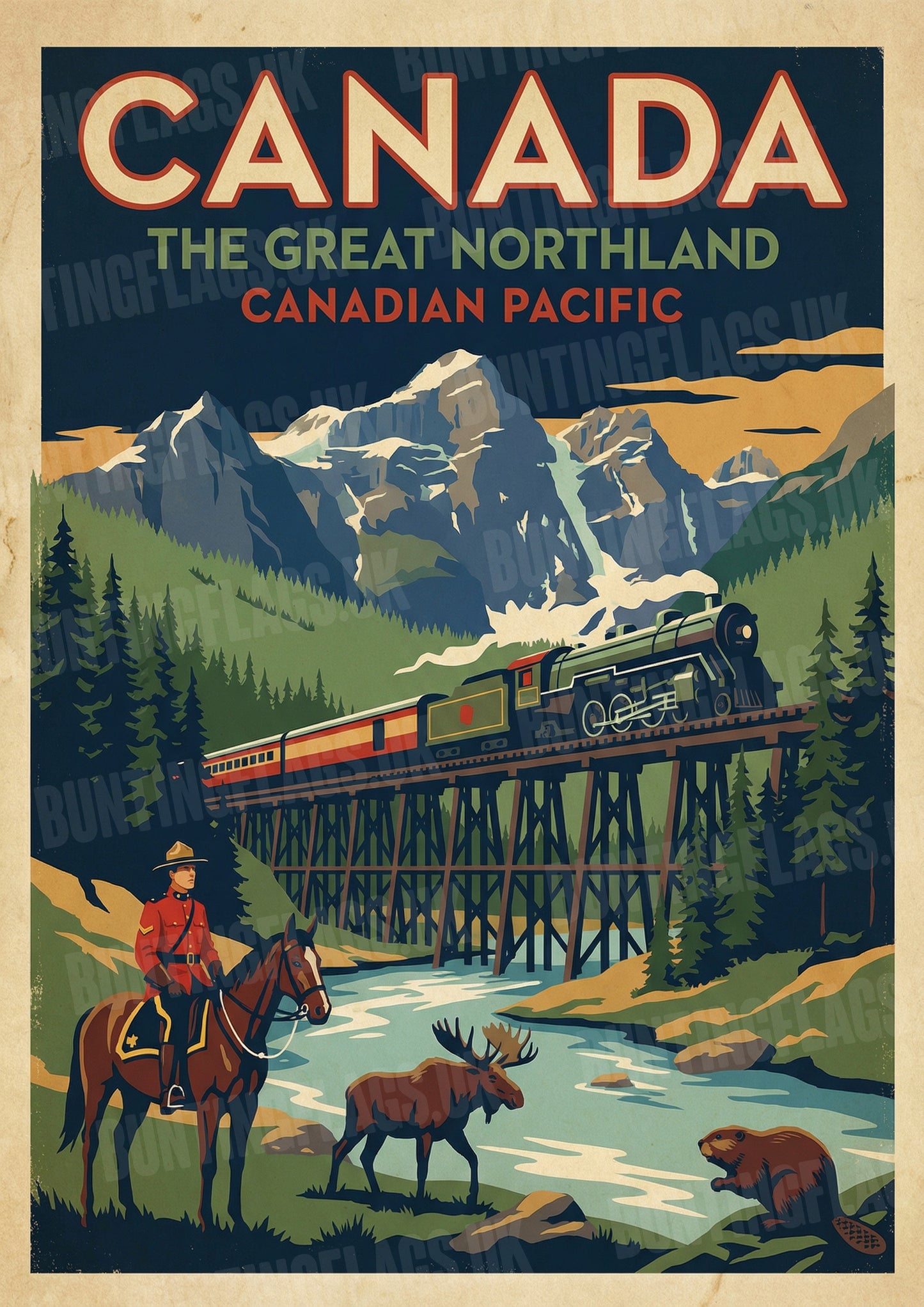 Canada: The Great Northland – Vintage Canadian Pacific Poster
