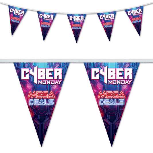 Cyber Monday Mega Deals Triangular Bunting