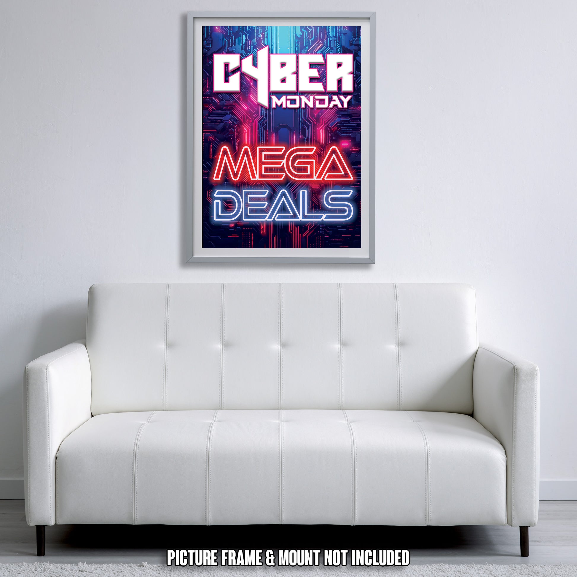 Cyber Monday Sales Poster, Point of Sale Posters, Promotional Signs