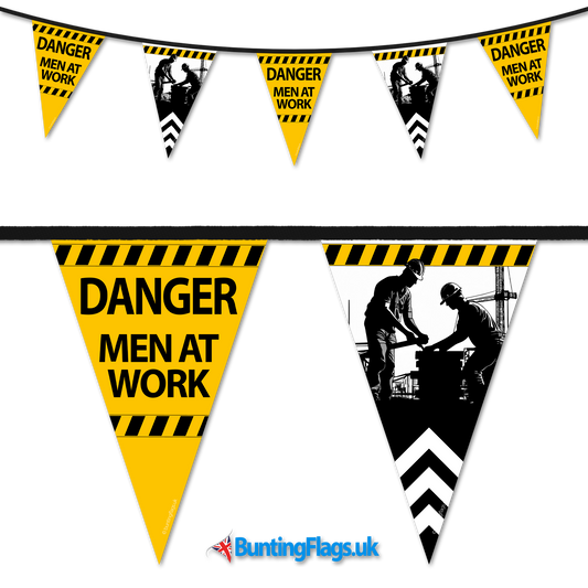 Barrier Bunting - Danger Men at Work