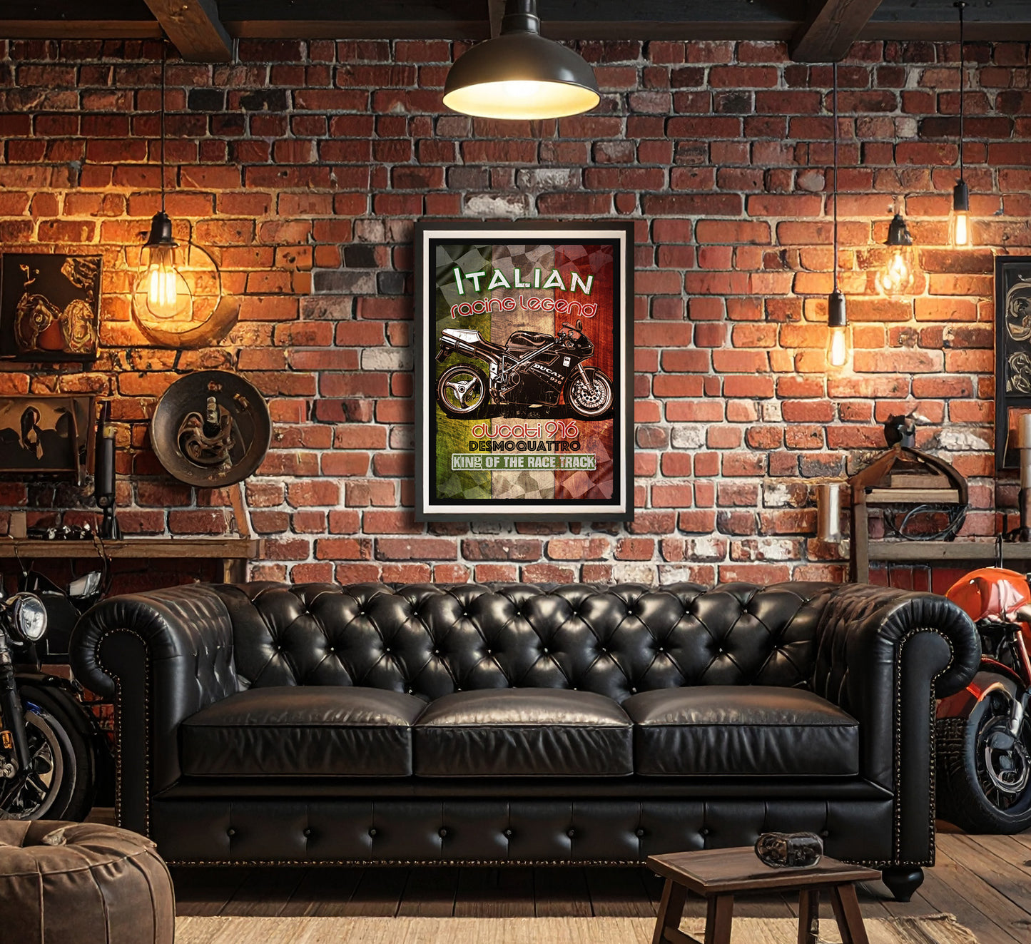 Ducati 916 Desmoquattro A3 Art Poster