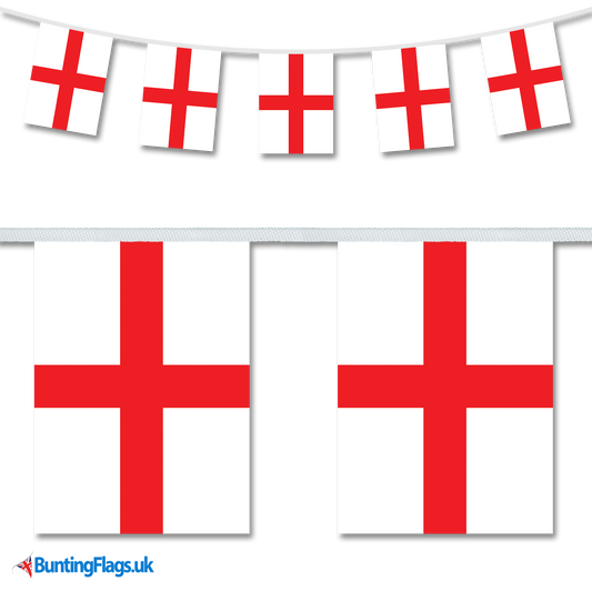 England St. George A5 Bunting